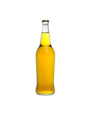 Bottle of cider isolated on a white background