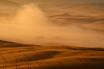 Fototapeta premium Countryside, San Quirico d`Orcia , Tuscany, Italy