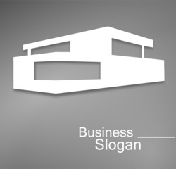 Obraz premium logo maison d'architecte design
