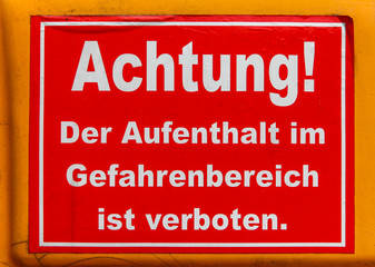 Gefahrenbereich