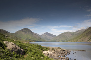 wastwater lake in the lake district, cumbria, england