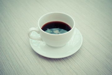 Cup of black coffee