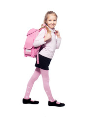 Child with schoolbag