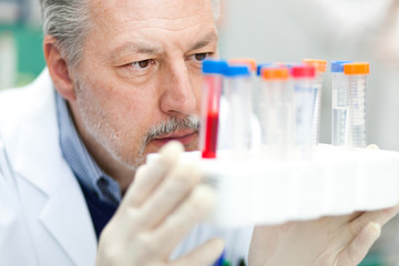 Researcher working in a laboratory