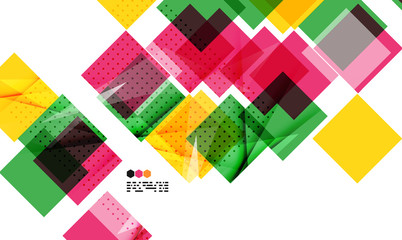 Colorful geometric modern design template