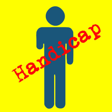 panneau handicap