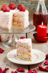 Strawberry layer cake