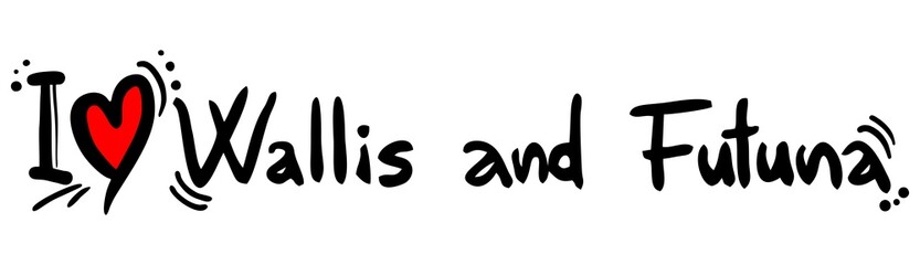 Obraz premium Wallis and Futuna love