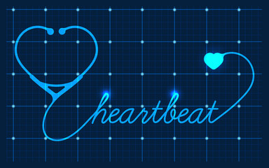 Medical Valentines symbol, vector
