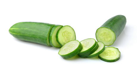 Cucumber isolated on white background