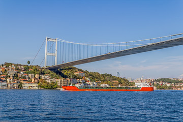 Ship sailing Istanbul