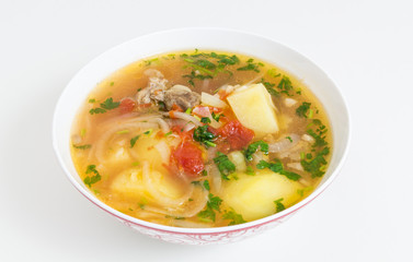 Beef and vegetable soup