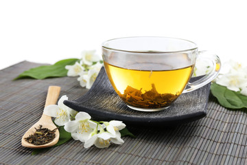 Jasmine tea on table
