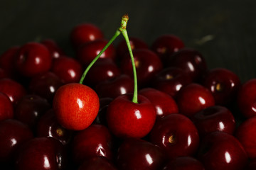 Sweet cherries, close up