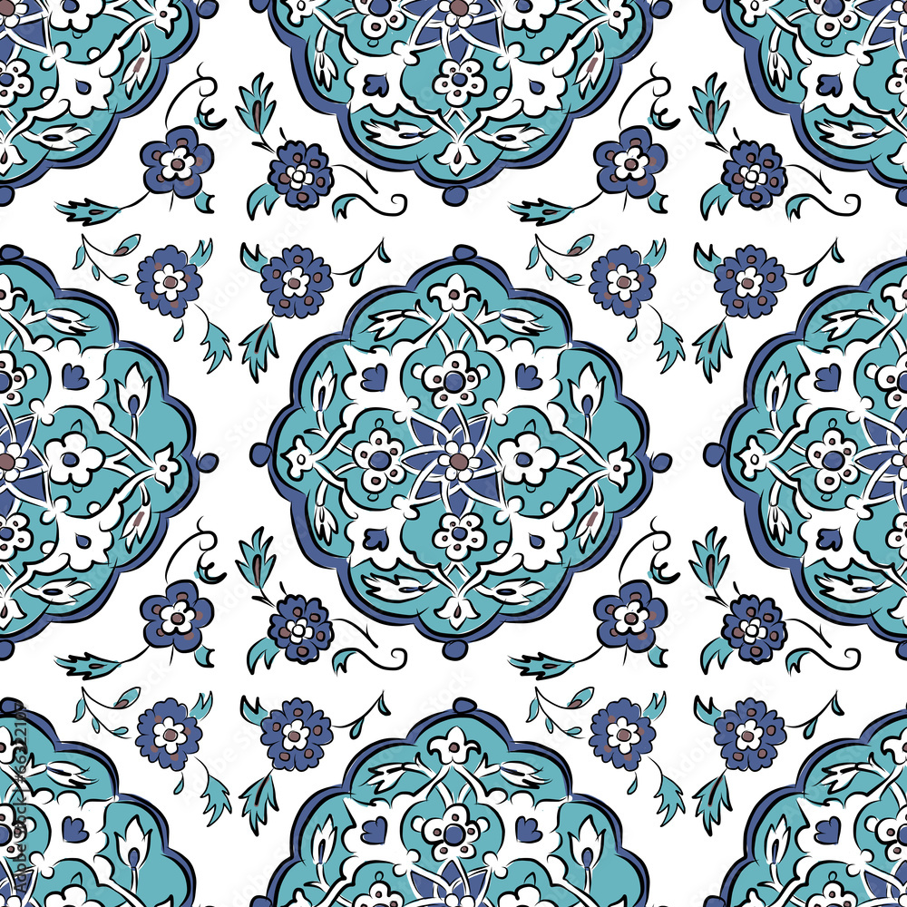 Poster abstract turkish pattern for your design