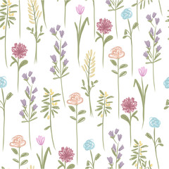 Floral seamless pattern for your design