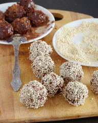 Candy with sesame c
