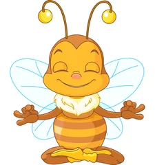 Gordijnen Meditating Bee © Anna Velichkovsky