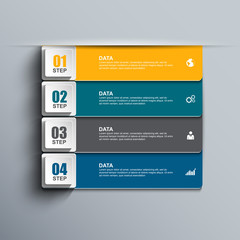 Infographics vector design template