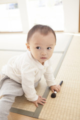 Naklejka premium 赤ちゃんのポートレート