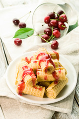 Sweet wafer rolls