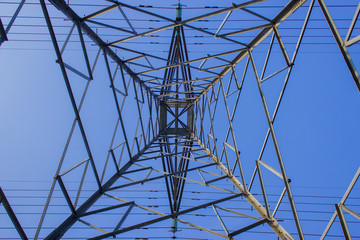 high voltage electricity tower