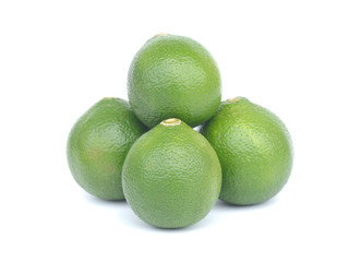 Citrus lime fruit isolated on white background