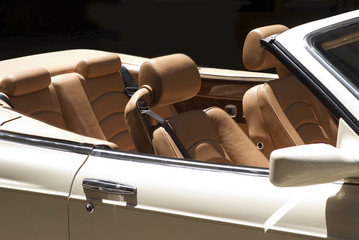 Detail of a classic car