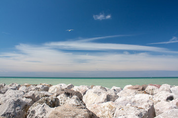 Protection par empierrement à Mers les Bains - Picardie