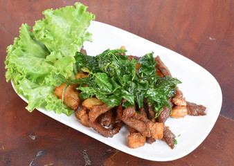 Deep fried marinated beef