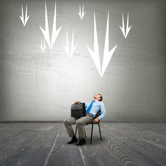 Businessman in chair