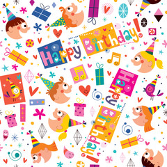 Happy Birthday kids pattern