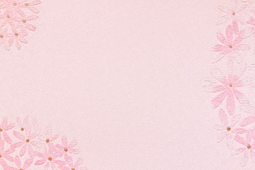 Floral pink blank wallpaper