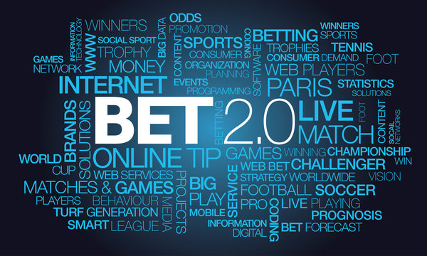 Bet 2.0 Online Betting Live Match Odds Gamble Words Tag Cloud