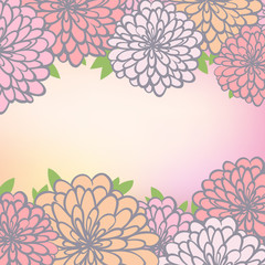 background with chrysanthemum