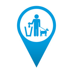 Icono localizacion simbolo recogida excremento canino