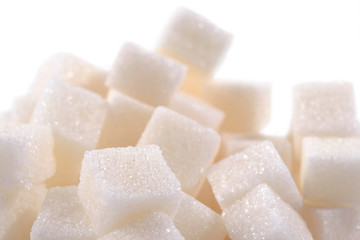 Heap of refined sugar