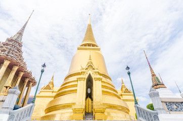 Fototapeta premium Pagoda in Wat Phra Kaew Bangkok, Thailand