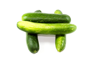 Frische Grüne Gurken