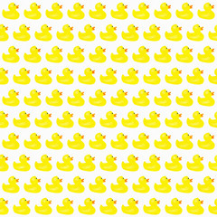 Yellow Ducks Pattern Repeat Background