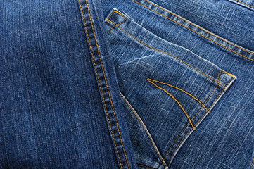 Fototapeta premium Pocket blue jeans