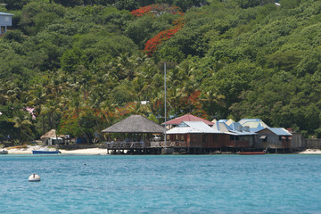 Basil's bar Mustique Island St Vincent and the Grenadines