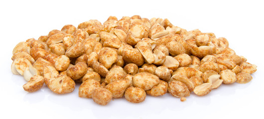 Heap of roasted peanuts