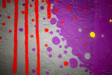 Graffiti taches couleur
