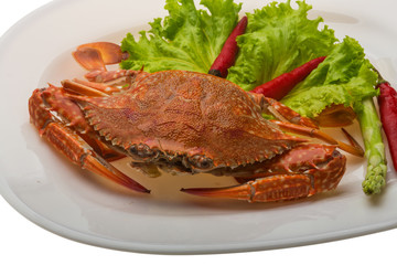 Boiled crab