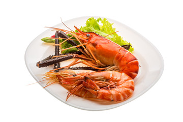 Giant Freshwater Prawn and king prawns
