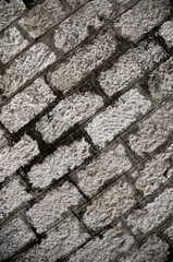 Grey Bricks Texture on the ground background in Cannes,France