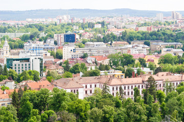 Naklejka premium Romanian city Cluj-Napoca in Transylvania