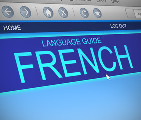 French language concept.