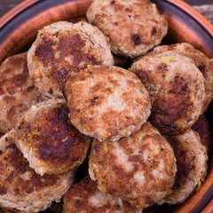 Tasty fried cutlets